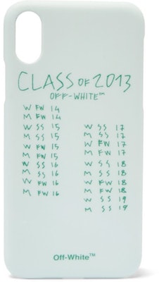 OFF-WHITE 2013級印花iPhone X手機殼(2019春夏系列)薄荷綠 Buy OFF-WHITE 2013級印花iPhone X手機殼(2019春夏系列)薄荷綠