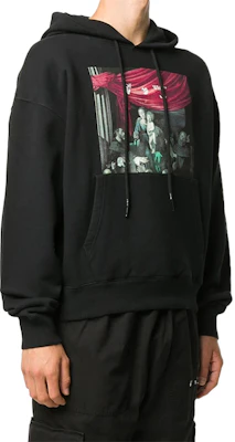오프화이트 클래식 만화 그래픽 후드티 블랙 루즈핏 OMBB037E20FLE0031010 Shop 오프화이트 클래식 만화 그래픽 후드티 블랙 루즈핏 OMBB037E20FLE0031010