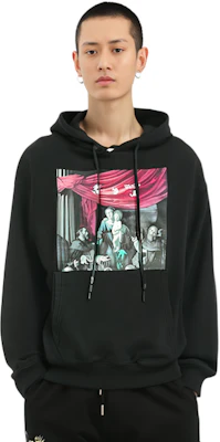 오프화이트 클래식 만화 그래픽 후드티 블랙 루즈핏 OMBB037E20FLE0031010 Details for 오프화이트 클래식 만화 그래픽 후드티 블랙 루즈핏 OMBB037E20FLE0031010