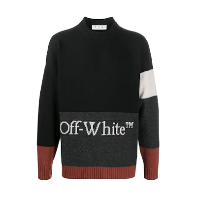 OFF-WHITE Colorblock Knit Pullover Sweater Colorblock OMHE048F20KNI0011001