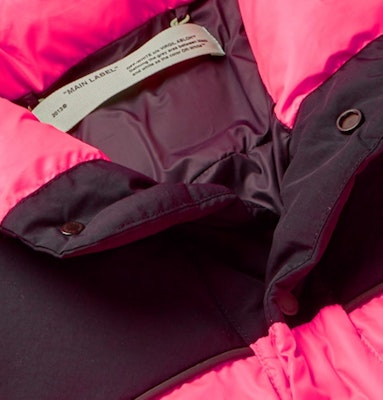Off-White Colour Block Quilted Shell Down Jacket Pink/Black Order Off-White Colour Block Quilted Shell Down Jacket Pink/Black