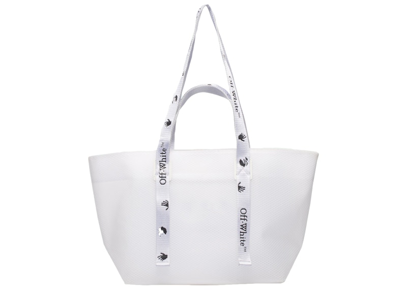 OFF-WHITE Commercial Tote Bag "SCULPTURE" Small White/Black 圖 2