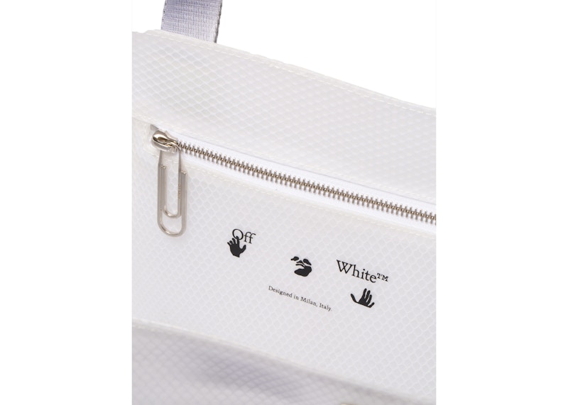 OFF-WHITE Commercial Tote Bag "SCULPTURE" Small White/Black 圖 3