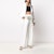 Off-White Contrasting Trim Pants 'Ivory'