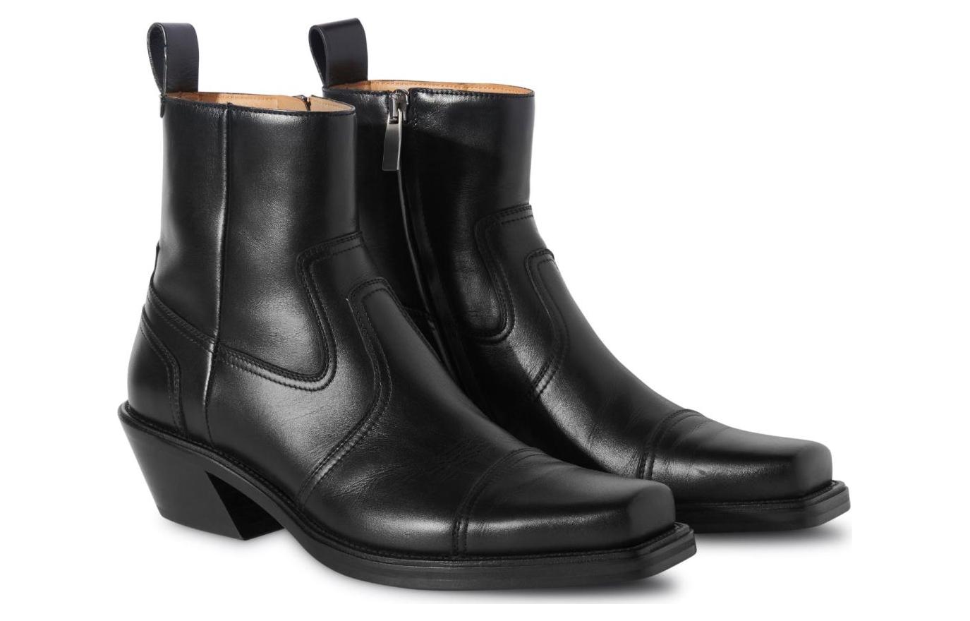 Off-White Cowboy Cropped Ankle Boot 'Black' 圖 2