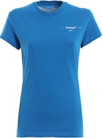 Off-White Crest Logo T-shirt Blue Off-White Crest Logo T-shirt Blue