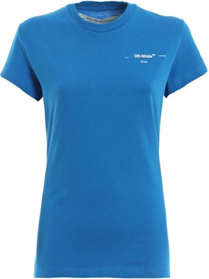 Off-White Crest Logo T-shirt Blue Buy Off-White Crest Logo T-shirt Blue