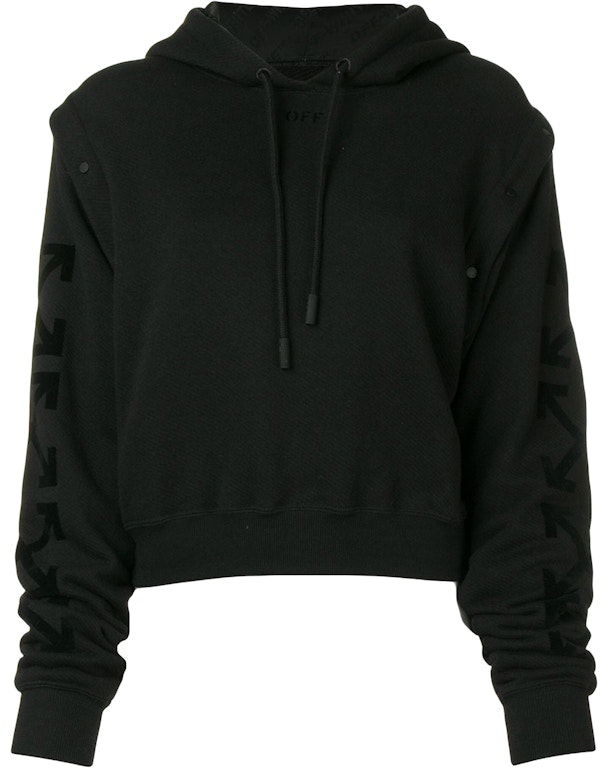 off-white-cropped-arrow-sleeve-print-hoodie-black-black