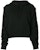 Off-White Cropped Arrow Sleeve Print Hoodie Black/Black
