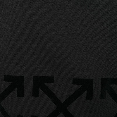 Off-White Cropped Arrow Sleeve Print Hoodie Black/Black Order Off-White Cropped Arrow Sleeve Print Hoodie Black/Black