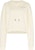 Off-White Cropped Embroidered Logo Hoodie Cream/Black