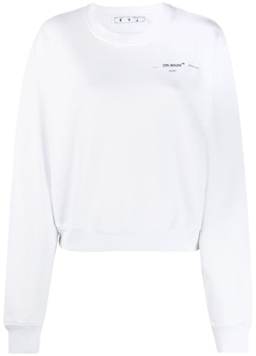 Off-White Cropped Meteor Palette Sweatshirt White/Multicolor Buy Off-White Cropped Meteor Palette Sweatshirt White/Multicolor