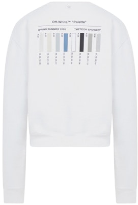 Off-White Cropped Meteor Palette Sweatshirt White/Multicolor Order Off-White Cropped Meteor Palette Sweatshirt White/Multicolor