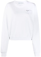 Off-White Cropped Puzzle Arrows Sweatshirt White/Multicolor Off-White Cropped Puzzle Arrows Sweatshirt White/Multicolor