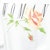 Off-White Cropped Rose Print Hoodie White/Multicolor