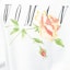 Lookbook Off-White Cropped Rose Print Hoodie White/Multicolor