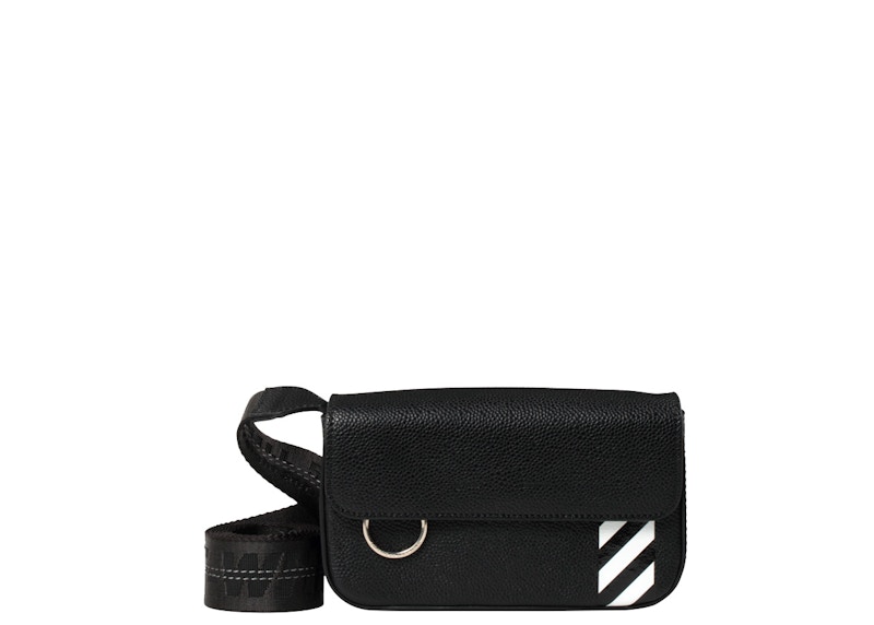 OFF-WHITE Crossbody Flap Bag Black White