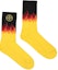 Buy Off-White Crossed Flamed Socks Black/Yellow/Red