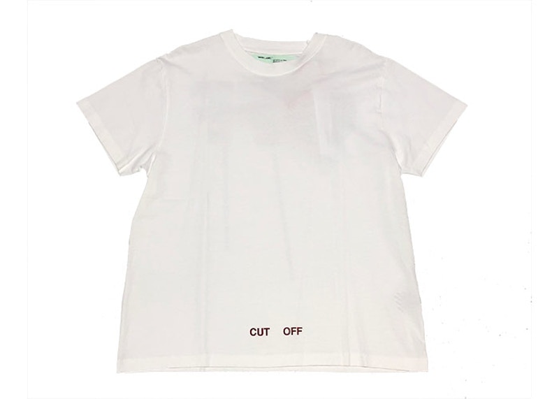 Buy 오프화이트 실버탭 커팅 티셔츠 (화이트) 
