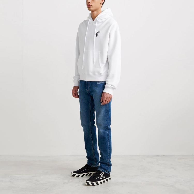 OFF-WHITE Degradé Arrows Oversized Hoodie White OMBB037F21FLE0050184 圖 5
