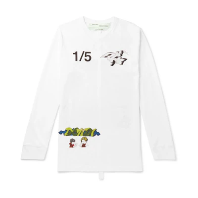 Off-White Demon Print L/S T-Shirt White/Multicolor
