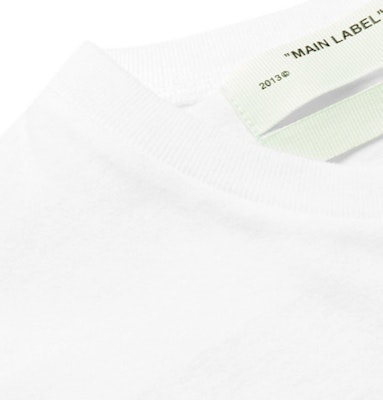 Off-White Kaos Lengan Panjang Cetak Iblis Putih/Multicolor Lookbook Off-White Kaos Lengan Panjang Cetak Iblis Putih/Multicolor