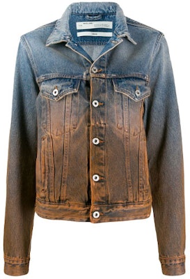Off-White Denim Degrade Jacket 'Blue' Buy Off-White Denim Degrade Jacket 'Blue'