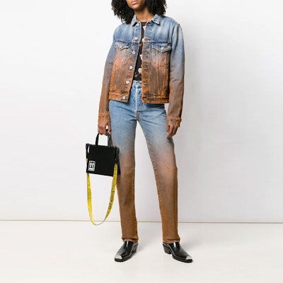 Off-White Denim Degrade Jacket 'Blue' Order Off-White Denim Degrade Jacket 'Blue'