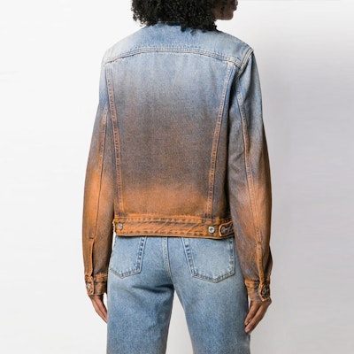 Off-White Denim Degrade Jacket 'Blue' Lookbook Off-White Denim Degrade Jacket 'Blue'