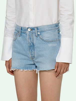 Off-White Denim Shorts 'Light Blue' Sizing Off-White Denim Shorts 'Light Blue'