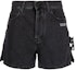 Buy Off-White Denim Shorts (SS21) 'Dark Grey'