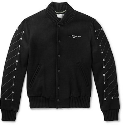 Jaket Bomber Off-White Diag Arrows Hitam/Kelabu Buy Jaket Bomber Off-White Diag Arrows Hitam/Kelabu