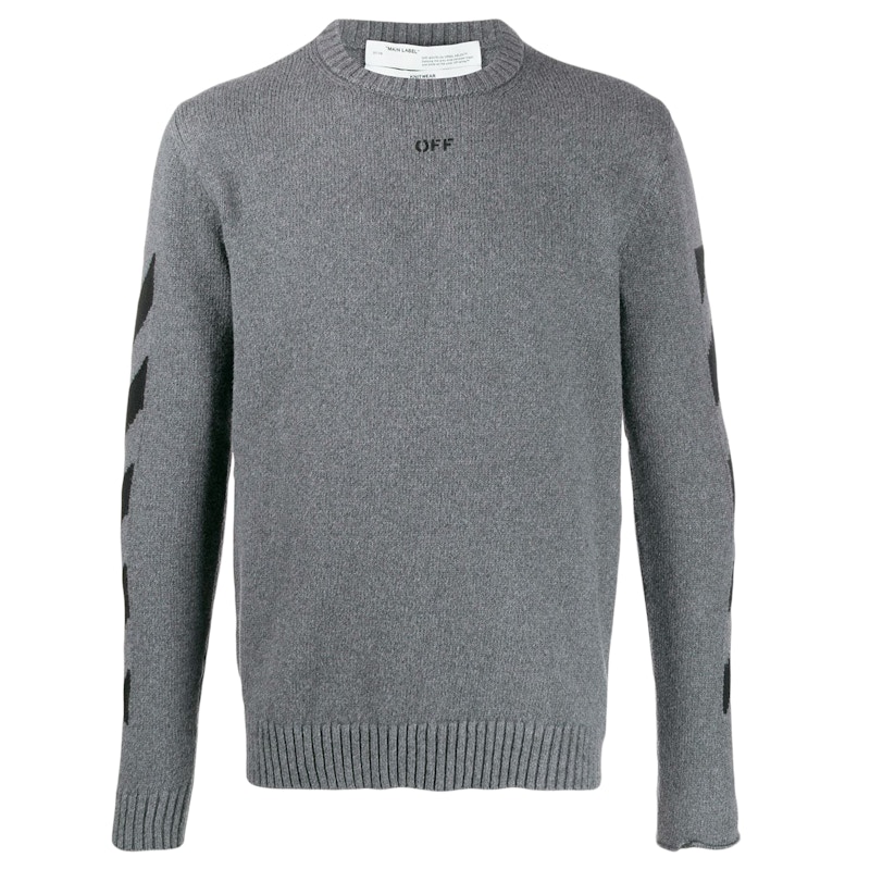 Off-White Diag Arrows Knit Sweater Grey/Black
