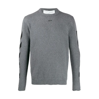 Off-White Diag Arrows Knit Sweater Grey/Black