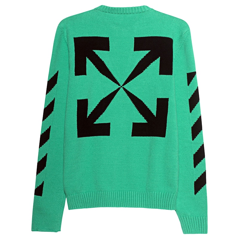Off-White Diag Arrows Knit Sweater Mint Green/Black 圖 2