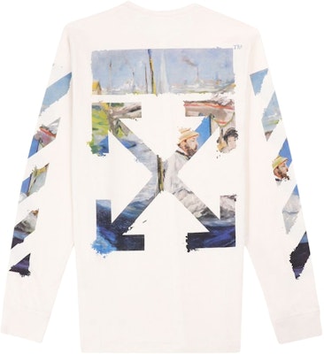 Off-White Diag Flechas Camiseta Larga Blanca/Multicolor Order Off-White Diag Flechas Camiseta Larga Blanca/Multicolor