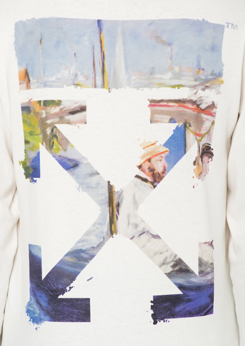 Lookbook Baju Off-White Diag Arrows Putih/Multicolor