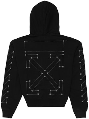 Sudadera con Capucha Off-White Diag Backbone Negro/Plata Order Sudadera con Capucha Off-White Diag Backbone Negro/Plata
