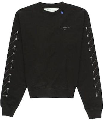 Off-White Diag Backbone Sweatshirt Black/Silver Buy Off-White Diag Backbone Sweatshirt Black/Silver