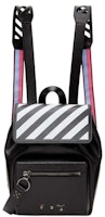 OFF-WHITE Diag Backpack Black/White with Red/Blue Strap OFF-WHITE Diag Backpack Black/White with Red/Blue Strap