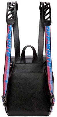 OFF-WHITE Diag Backpack Black/White with Red/Blue Strap Order OFF-WHITE Diag Backpack Black/White with Red/Blue Strap
