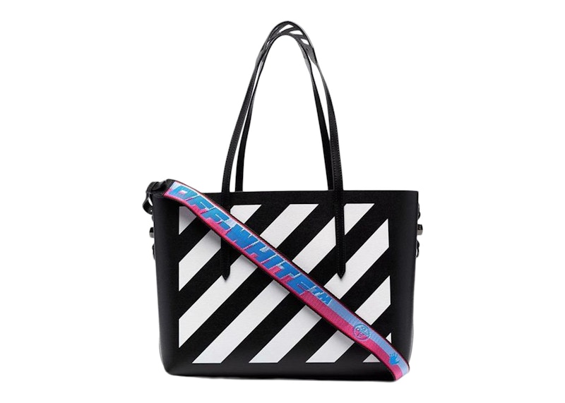 OFF-WHITE Diag Binder Shopper FW21 Black/White/Fuchsia/Blue