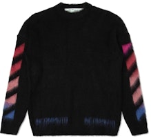 Off-White Diag Brushed Sweater Black/Multicolor Off-White Diag Brushed Sweater Black/Multicolor