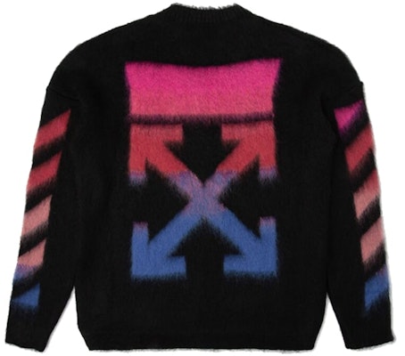 Off-White Diag Brushed Sweater Black/Multicolor Order Off-White Diag Brushed Sweater Black/Multicolor