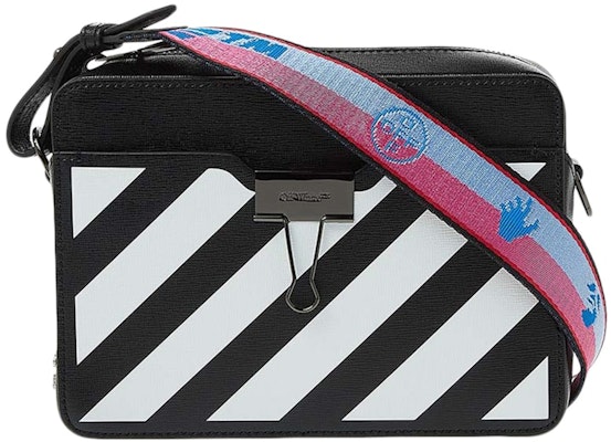 Bolso Cámara OFF-WHITE Negro/Blanco con Correa Roja/Azul Buy Bolso Cámara OFF-WHITE Negro/Blanco con Correa Roja/Azul