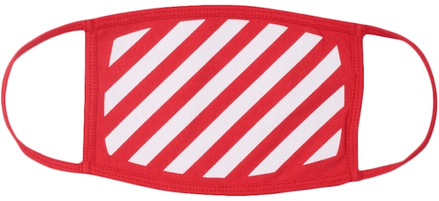 Off-White Diag Face Mask (SS19) Red/White Buy Off-White Diag Face Mask (SS19) Red/White
