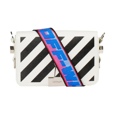 OFF-WHITE Diag Flap Bag Mini SS21 White/Black