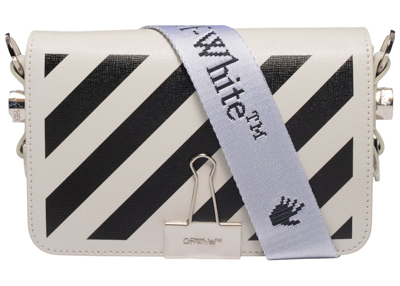OFF-WHITE Diag Flap Bag Mini White/Black