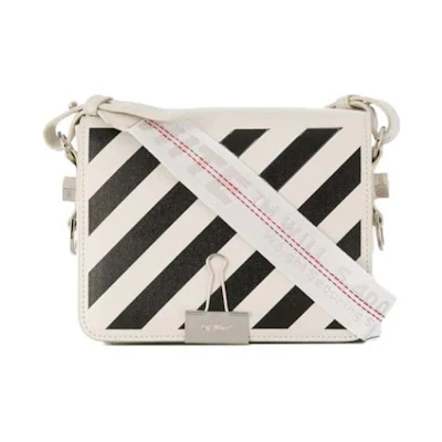 OFF-WHITE Diag Flap Bag Off White/Black