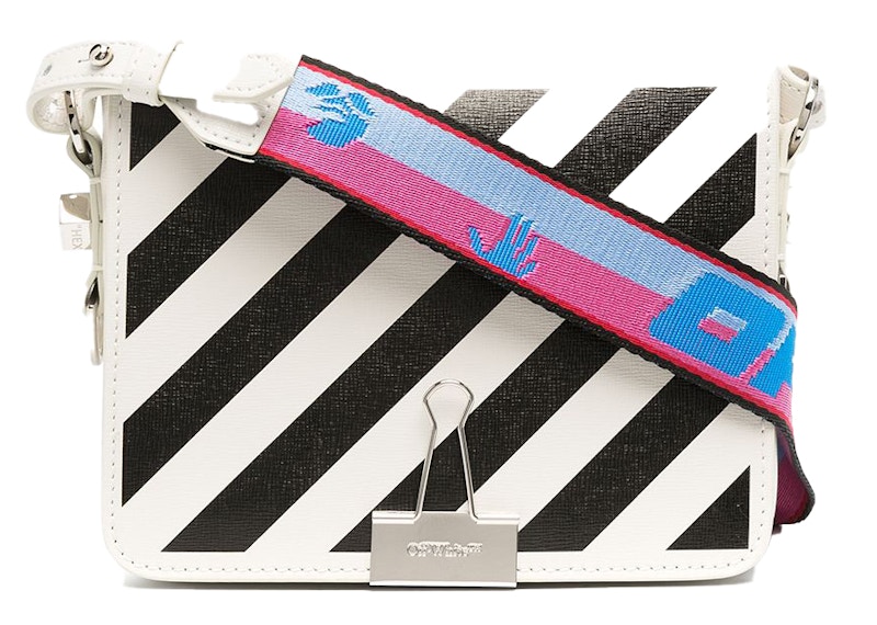 OFF-WHITE Diag Flap Bag SS21 White/Black